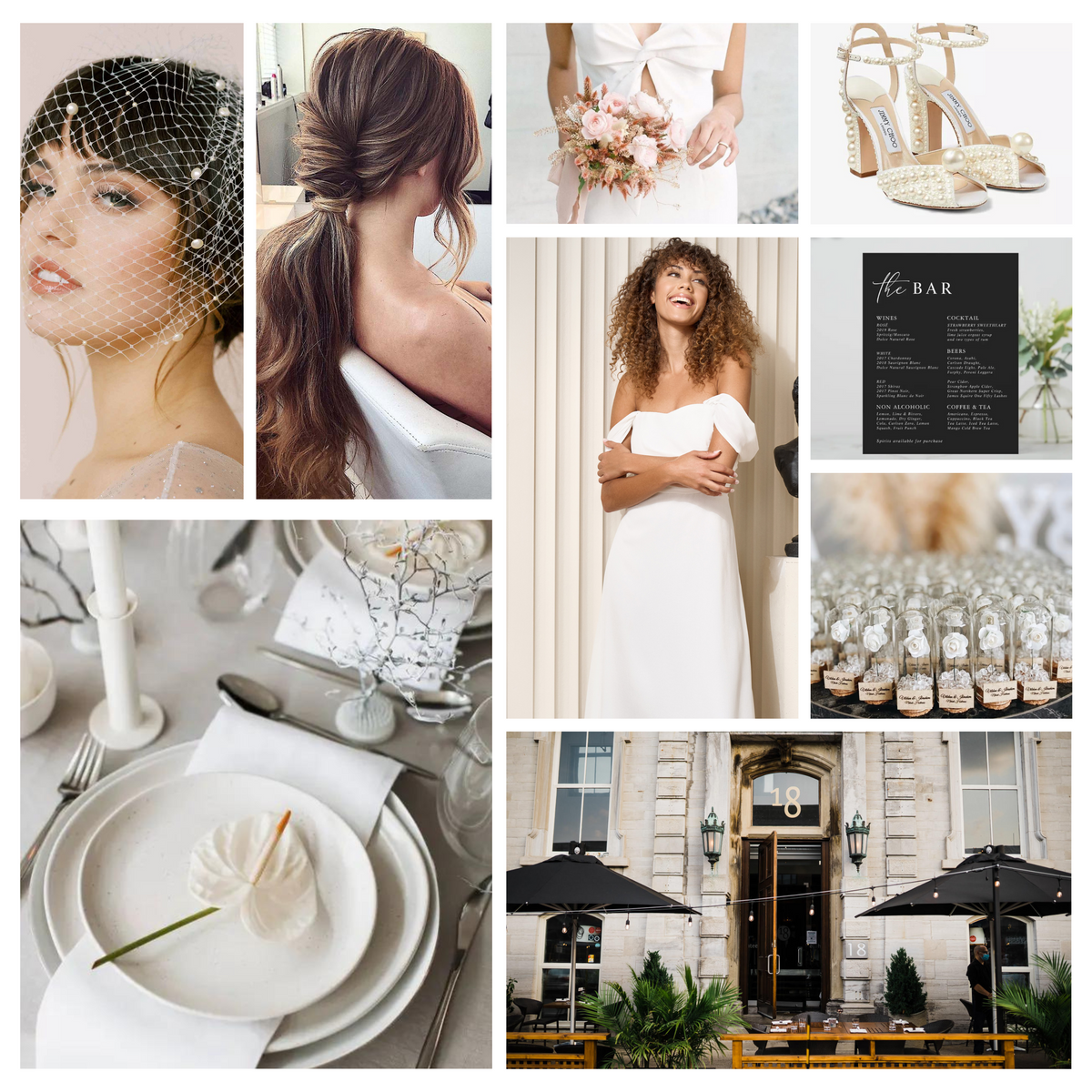 inspiration for an intimate and elegant downtown city brunch wedding reception