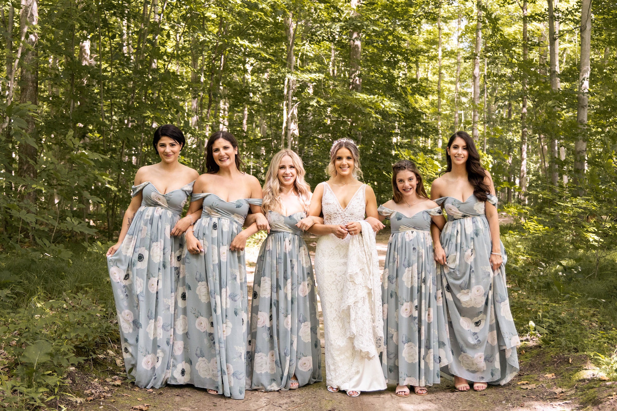 Sage Off The Shoulder Dress (Julia Floral)