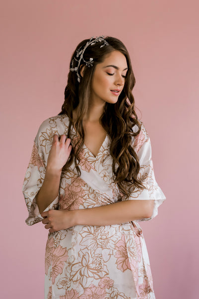by catalfo brooklyn floral print robe for bridesmaids