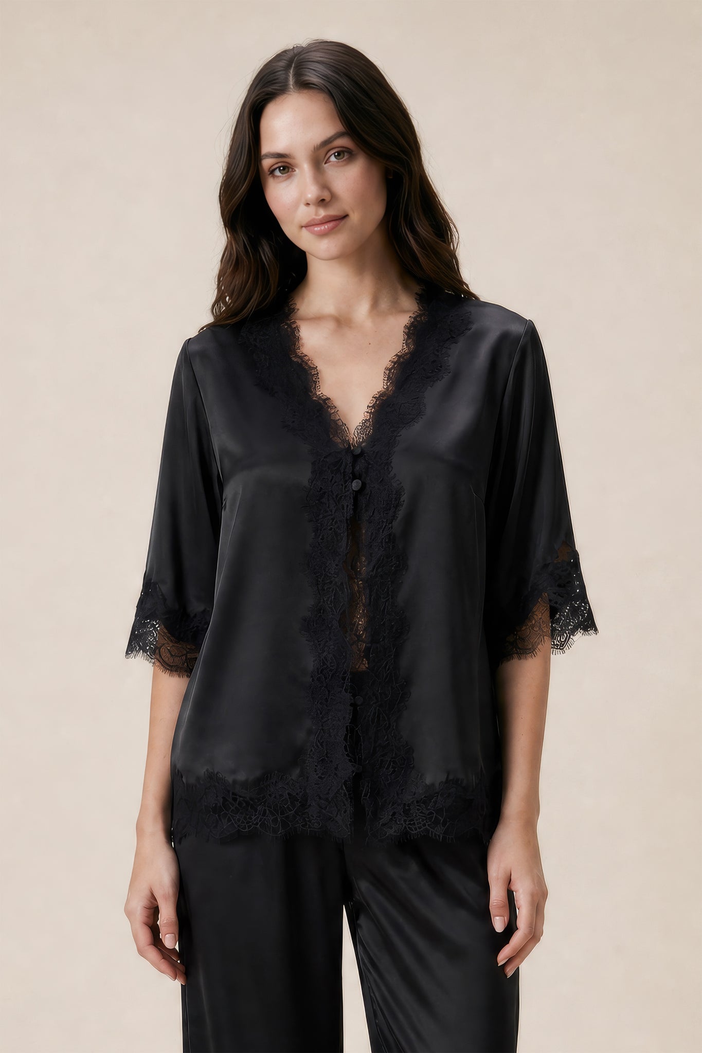Black Bed Jacket