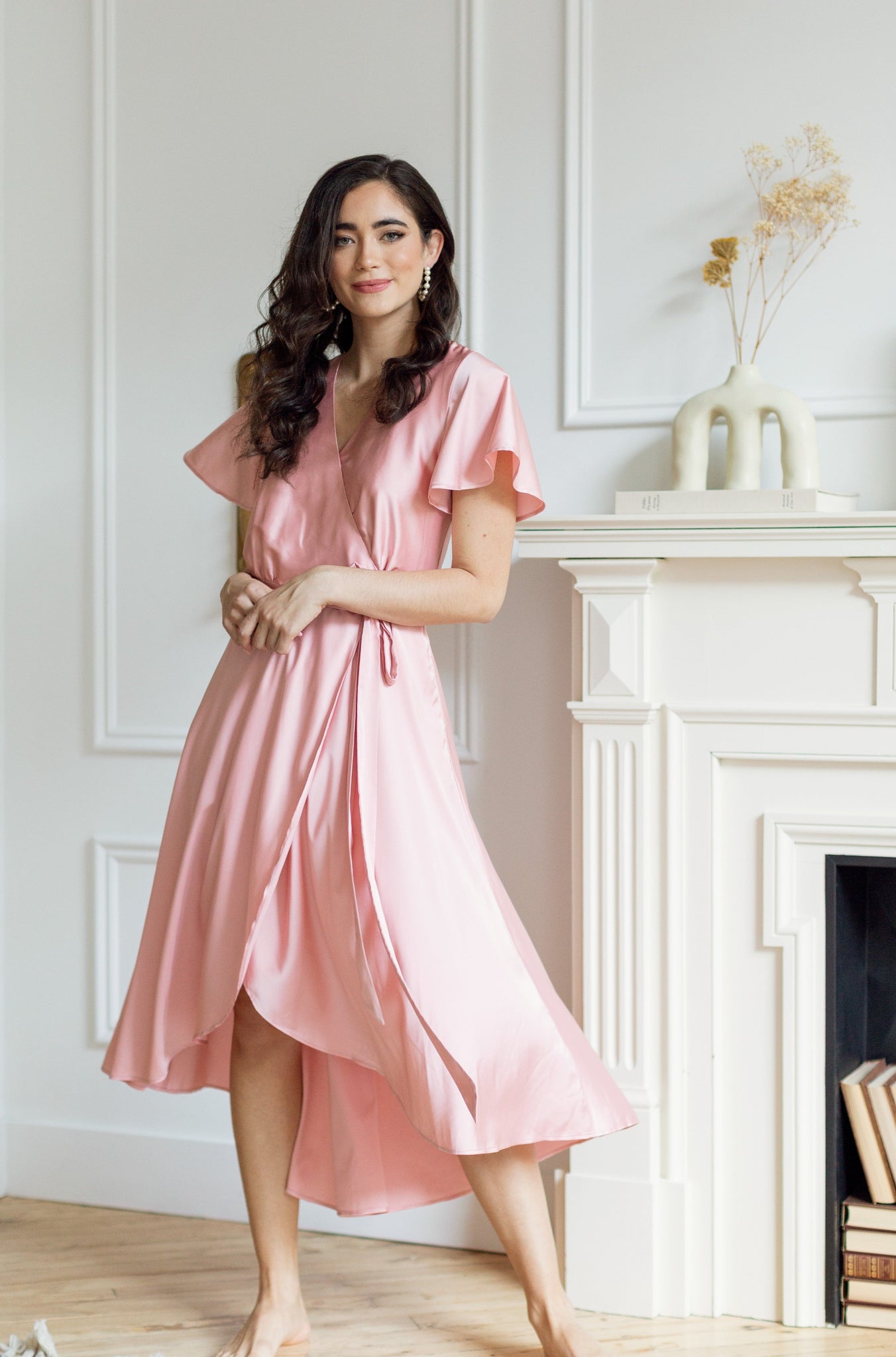 Amalfi Midi Wrap Dress | Bridesmaid Dresses | By Catalfo Amalfi Midi Wrap Dress | Bridesmaid Dresses | By Catalfo