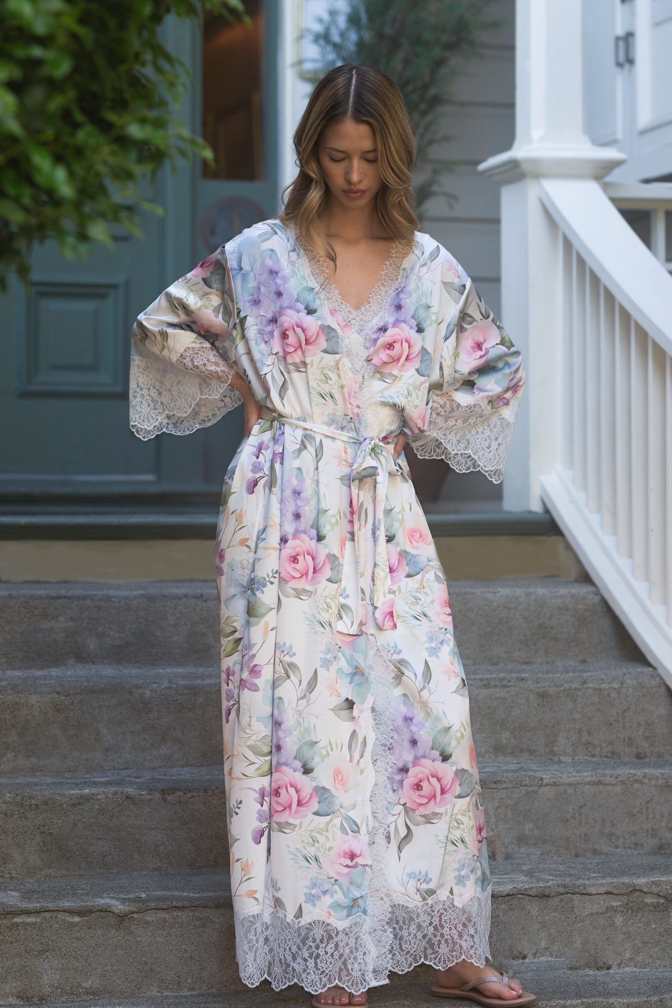 Floral Chateau Robe