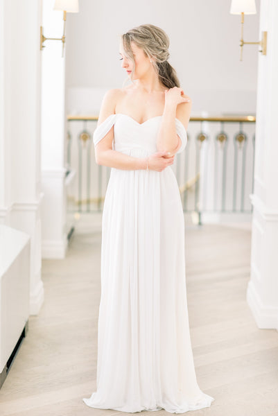 Off The Shoulder Wedding Gown