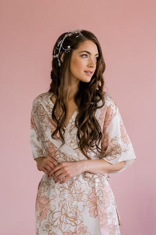 Brooklyn Floral Robe (Ivory)