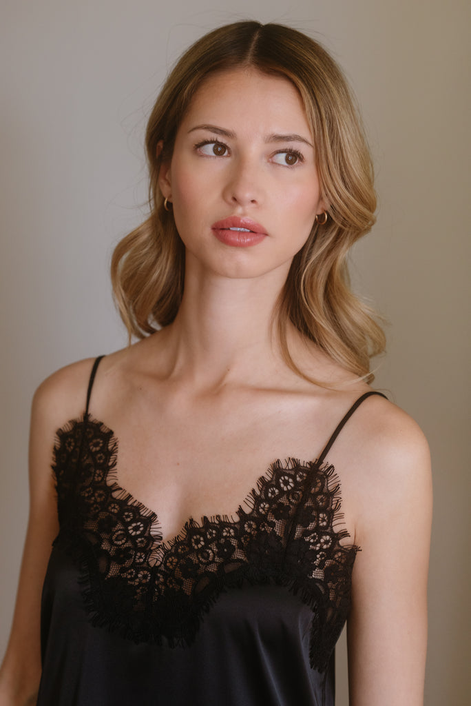 Black Serena Camisole PJ Set