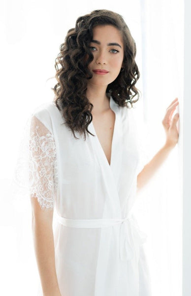 Blisse Lace Bridal Robe