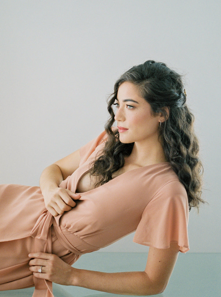 Terracotta Amalfi Wrap Dress