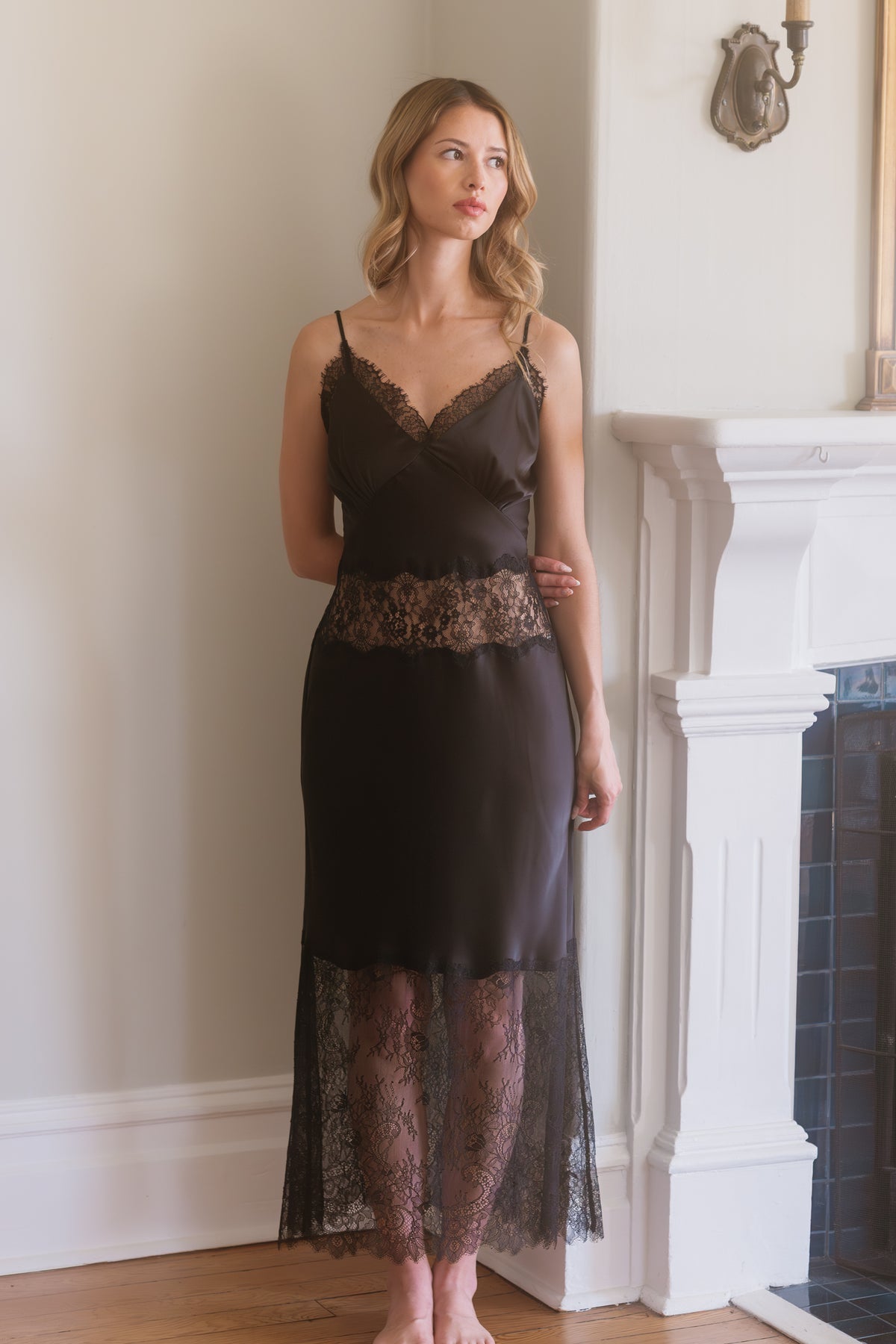 Black Wren Slip Dress