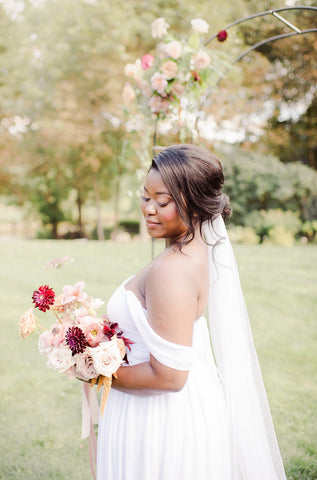 Off The Shoulder Wedding Gown