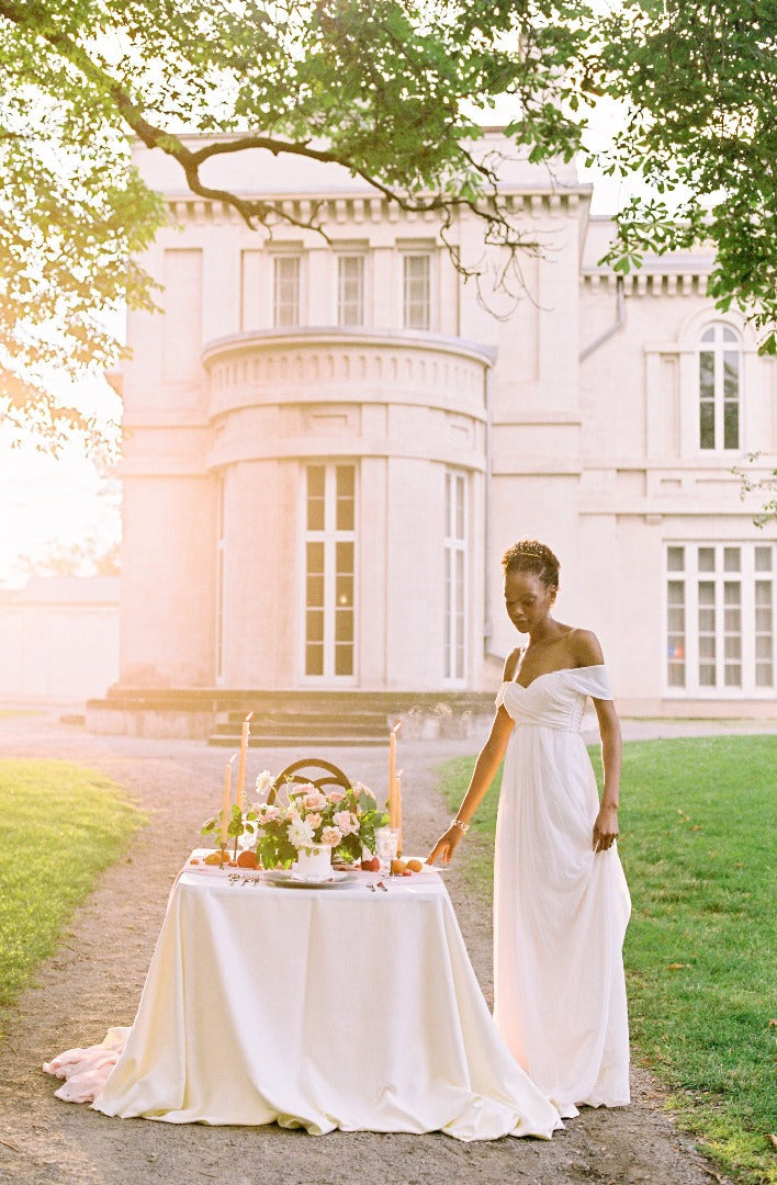 Off The Shoulder Wedding Gown