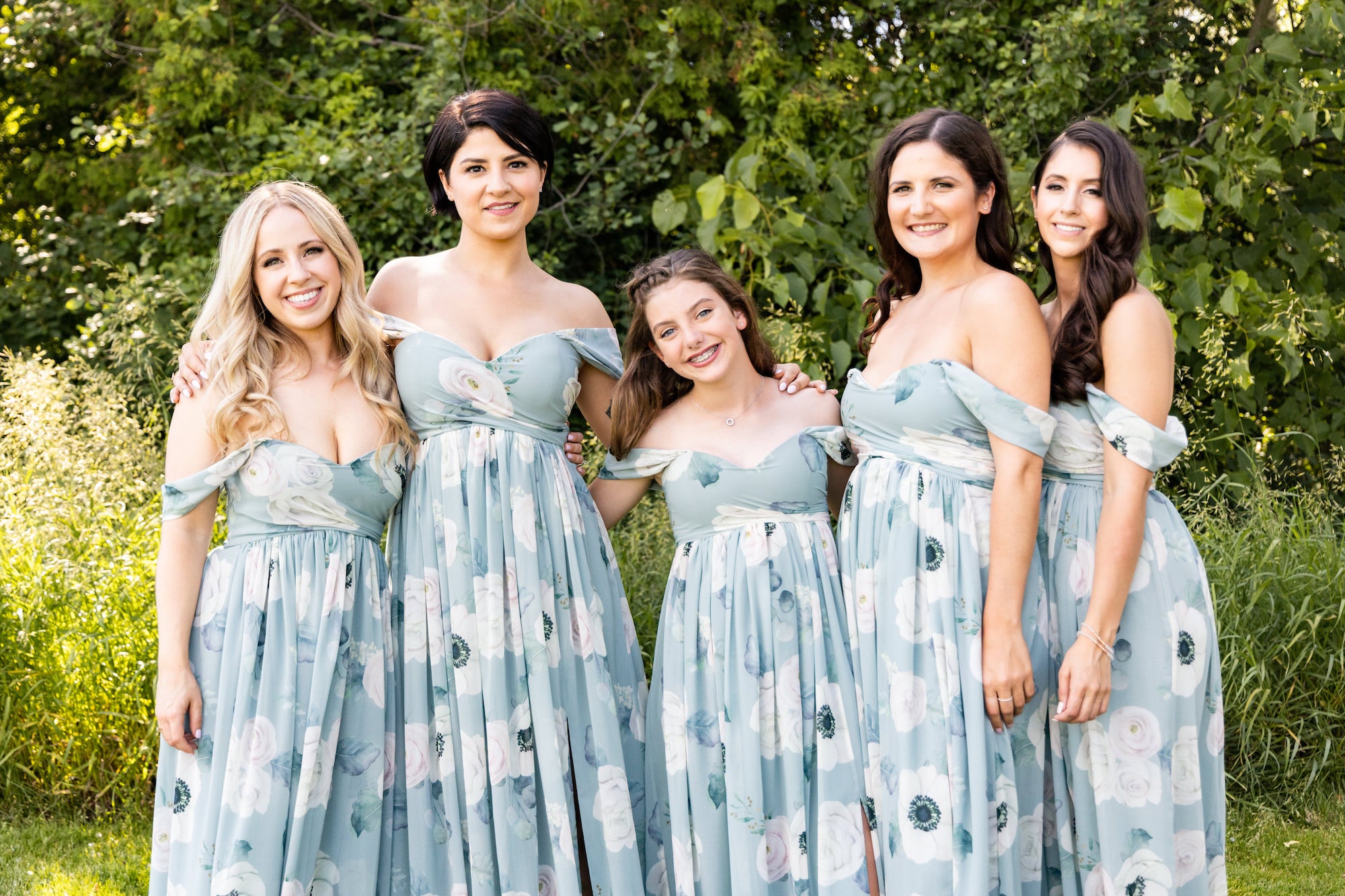 custom bridesmaid dress in silver sage green from by catalfo