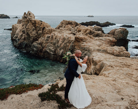a romantic elopement wedding in Big Sur, California