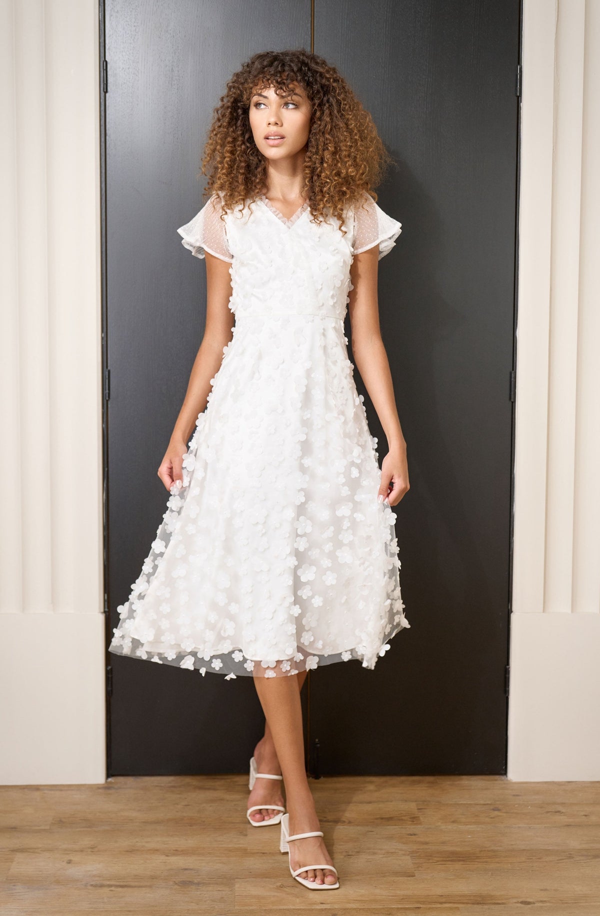 little white party dress for brides from By Catalfo